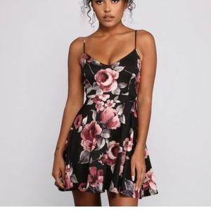 Floral skater dress